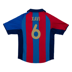 Retro Jersey XAVI #6 Barcelona Retro Jersey Home Soccer Shirt 2001/02