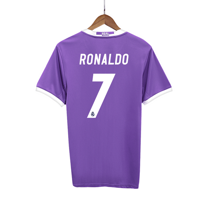 RONALDO #7 Real Madrid Retro Jersey Away Soccer Shirt 2016/17