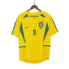 RONALDO #9 Brazil Retro Jersey Home Soccer Shirt 2002/03