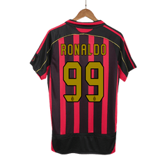 RONALDO #99 AC Milan Home Retro Soccer Jersey 2006/07