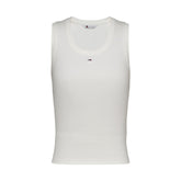 Image 1 : Débardeur Tommy Hilfiger Jeans femme beige col rond sans manches — delvale