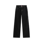 Image 1 : Jean noir femme Tommy Hilfiger en coton organique, coupe moderne avec poches fonctionnelles — Delvale