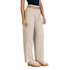 Image 3 : Pantalon Tommy Hilfiger Jeans beige femme, vue de profil et tombé — Delvale