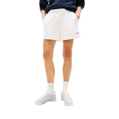 Image 1 : Short femme Tommy Hilfiger Jeans beige en coton organique avec fermeture lacets — Delvale