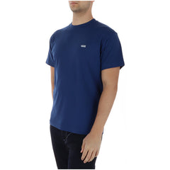 Image 3 : T-shirt Vans homme bleu manches courtes, vue de dos ou de profil — delvale