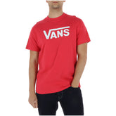 Image 1 : T-shirt homme Vans corail à imprimé graphique, vue face — delvale