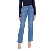 Image 1 : Jean Vero Moda bleu femme en coton avec fermeture zip — delvale