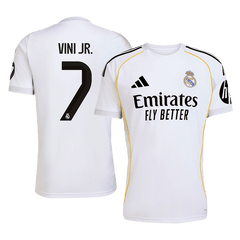 VINI JR. #7 Real Madrid Soccer Jersey Home Custom Shirt 2025/26