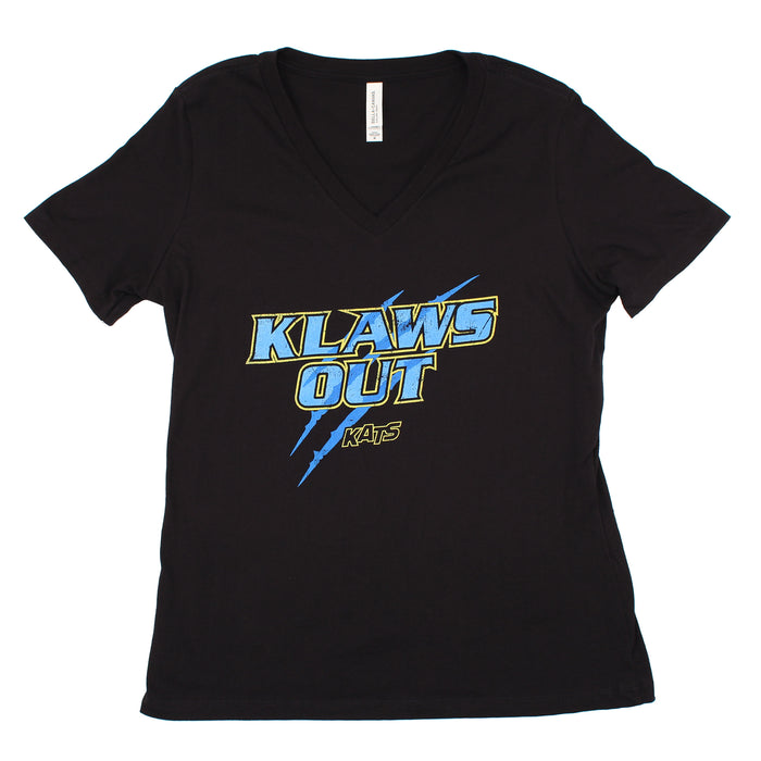 2026 Klaws Out Ladies V-neck Tee (Black)