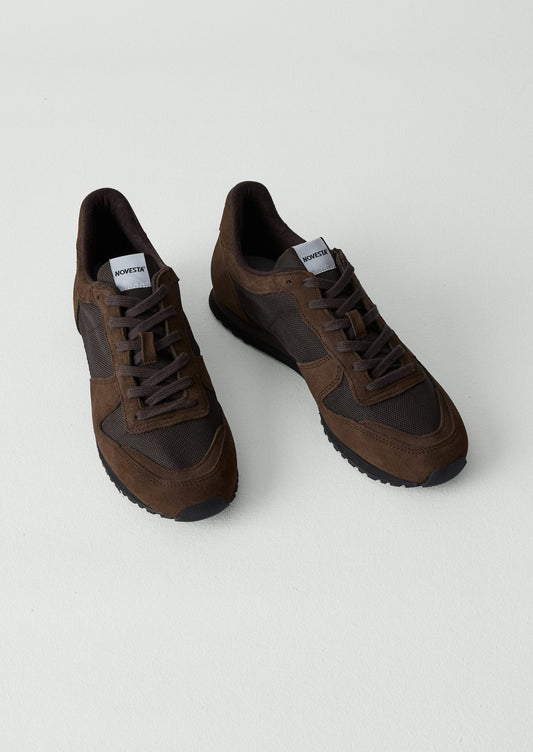 Novesta Marathon Trail Sole Trainers | Bitter Chocolate