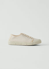Spring Court Heavy Twill Plimsolls | Ecru