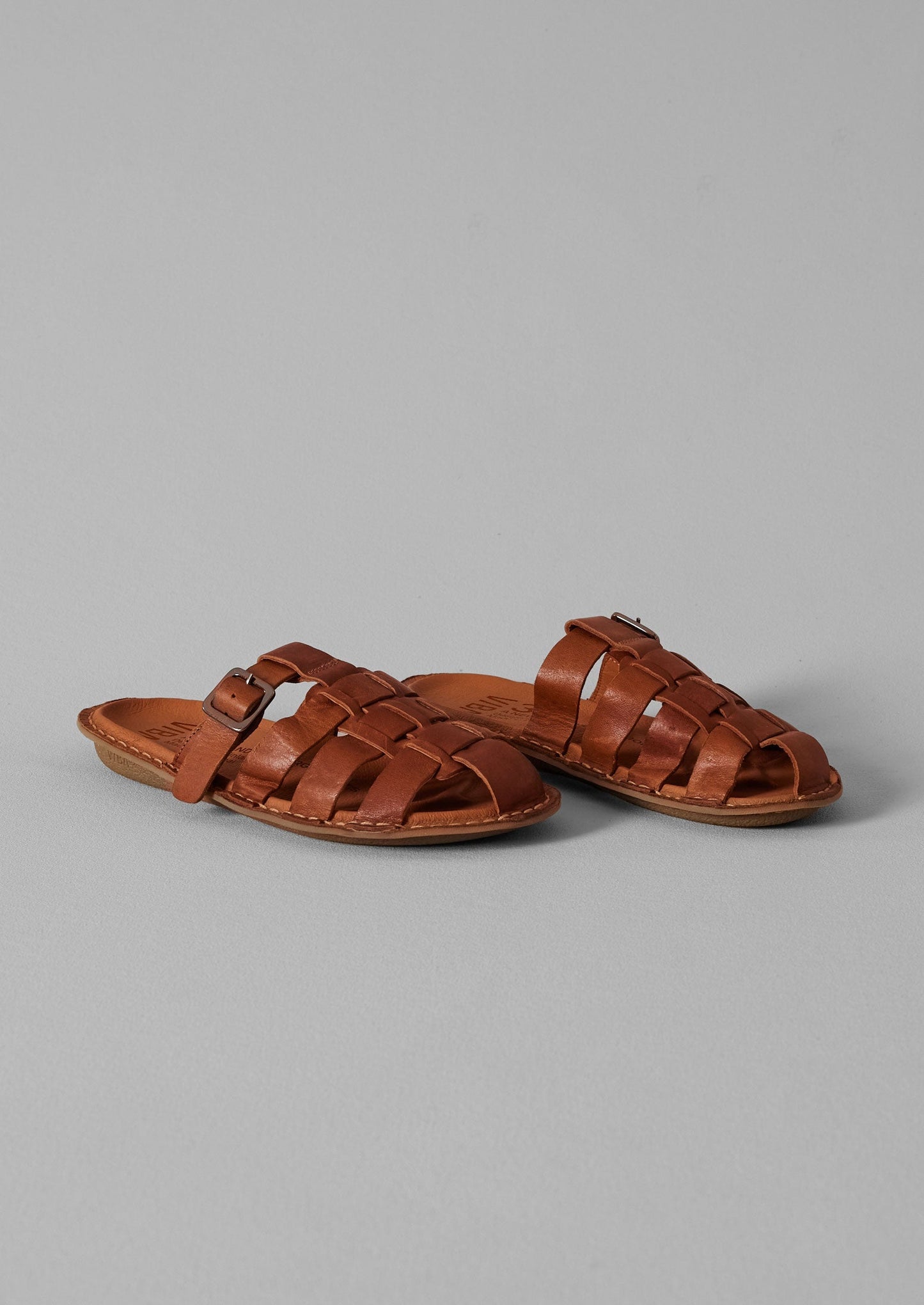 Vibae Leather Fisherman Sandals | Tan