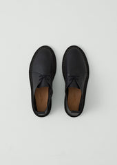 Steve Mono Leather Derby Shoes | Black