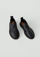 Steve Mono Leather Derby Shoes | Black