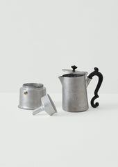 Stonewashed Moka Pot | Silver