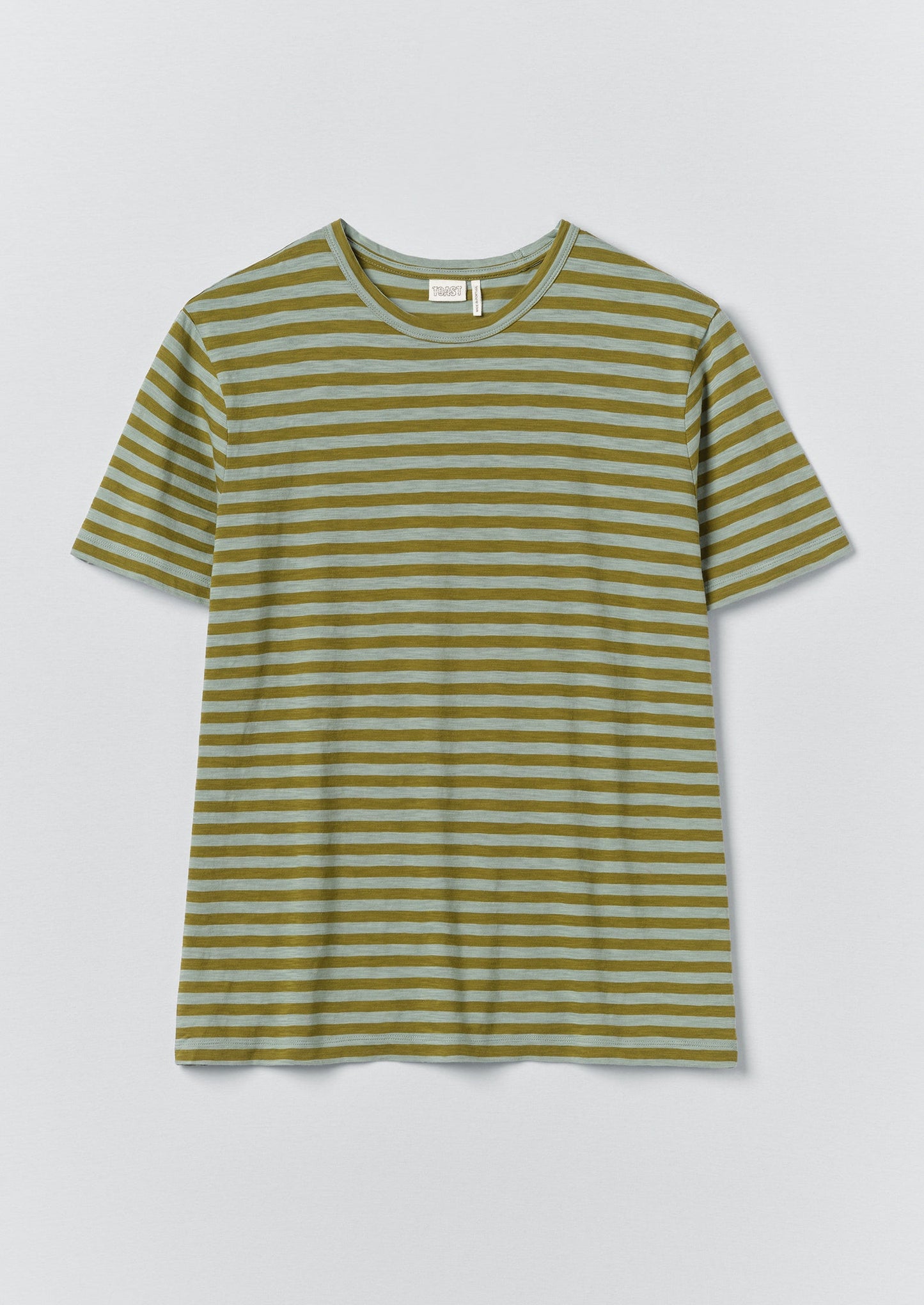 Theo Stripe Lightweight Cotton Tee | Juniper Berry