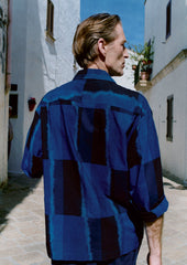 Sobremesa Cotton Ikat Shirt | Bright Blue