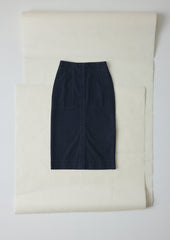 Straight Indigo Denim Skirt | Indigo
