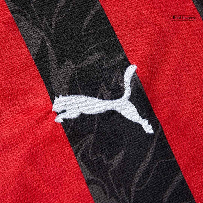 AC Milan Home Soccer Jersey Kit(Jersey+Shorts) 2025/26 Red&Black