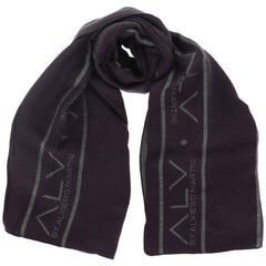 Image 1 : Écharpe Alviero Martini femme violette avec motif imprimé signature — delvale