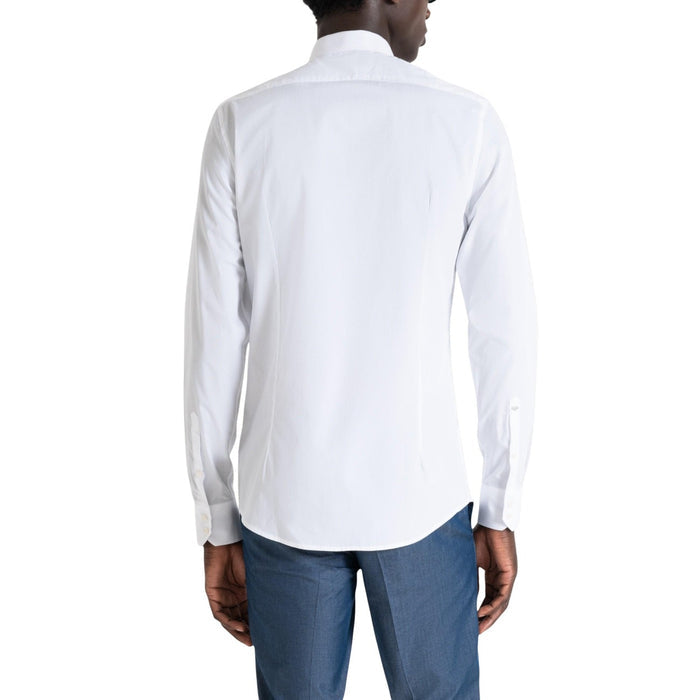 Image 3 : Détail col classique pointu chemise blanche Antony Morato homme — Delvale