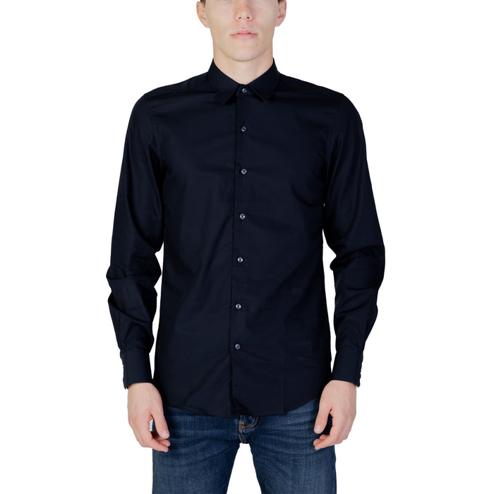 Image 6 : Détail poignet et boutonnière chemise blanche Antony Morato pur coton homme — Delvale