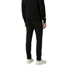 Image 2 : Détail coupe slim pantalon Antony Morato homme noir, fermeture zip et bouton visible — Delvale