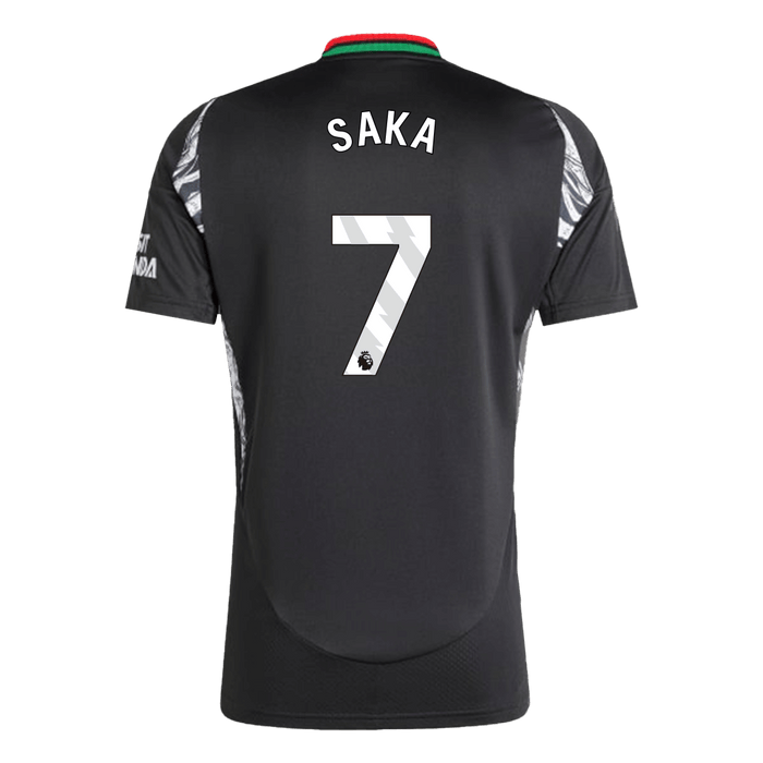 Arsenal Authentic SAKA #7 Soccer Jersey Arsenal Away Shirt 2024/25