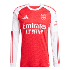 Arsenal Long Sleeve Jersey Home Football Shirt 2025/26