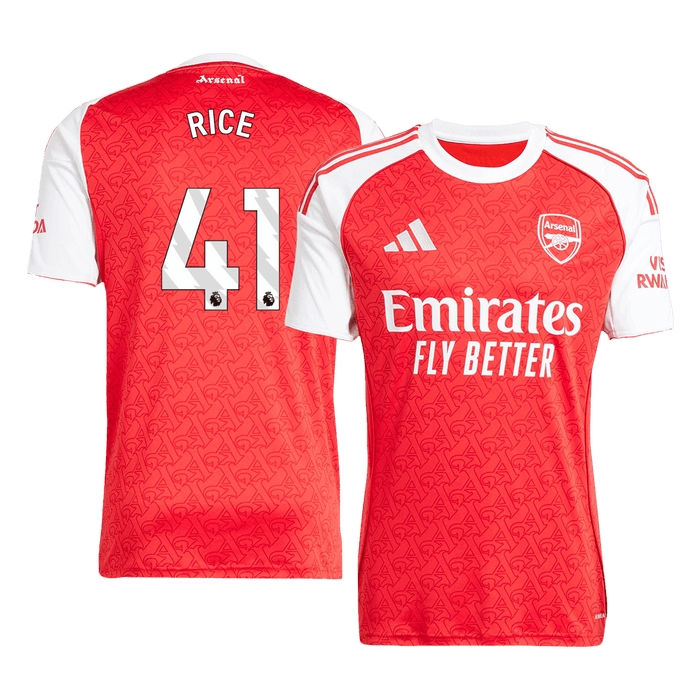 Arsenal RICE #41 Home Soccer Jersey 2025/26