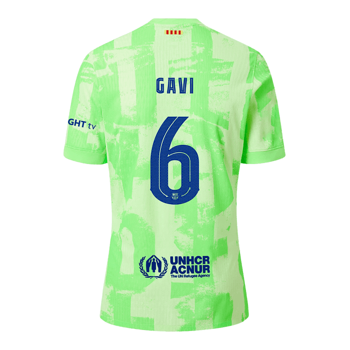 Authentic GAVI #6 Barcelona Third Away Soccer Jersey 2024/25 - UCL??Spotify Logo Without Text?ê?
