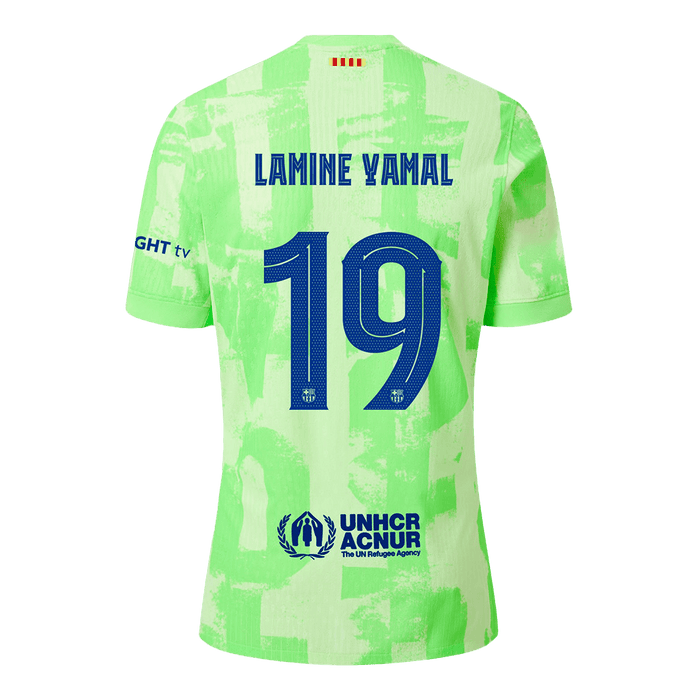 Authentic LAMINE YAMAL #19 Barcelona Third Away Soccer Jersey 2024/25 - UCL??Spotify Logo Without Text?ê?