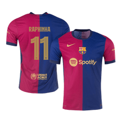 Authentic RAPHINHA #11 Barcelona Soccer Jersey Home Shirt 2024/25 - UCL