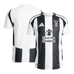 Authentic Soccer Jersey Juventus Home Shirt 2024/25 Save The Children Sponsor