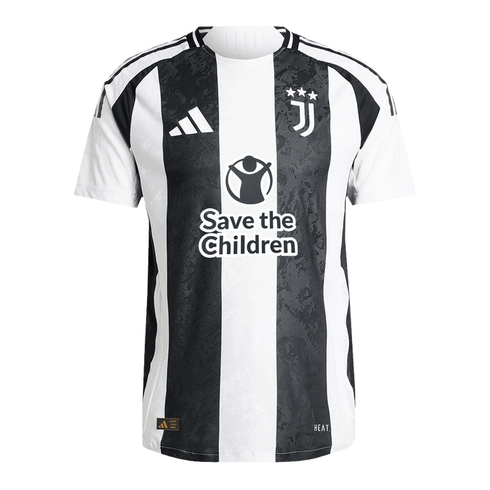 Authentic Soccer Jersey Juventus Home Shirt 2024/25 Save The Children Sponsor
