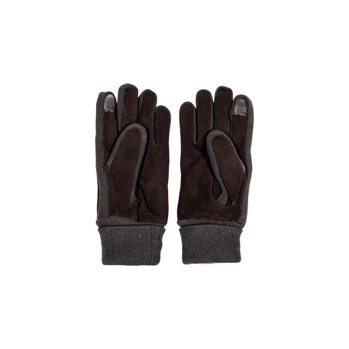 Image 2 : Détail couture et finition cuir des gants homme Barbour marron — Delvale