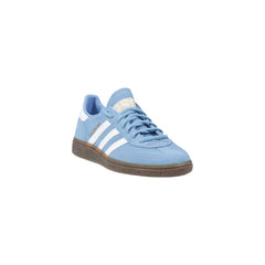 Image 2 : Baskets basses Adidas femme bleues en cuir avec motif rayures élégant — delvale