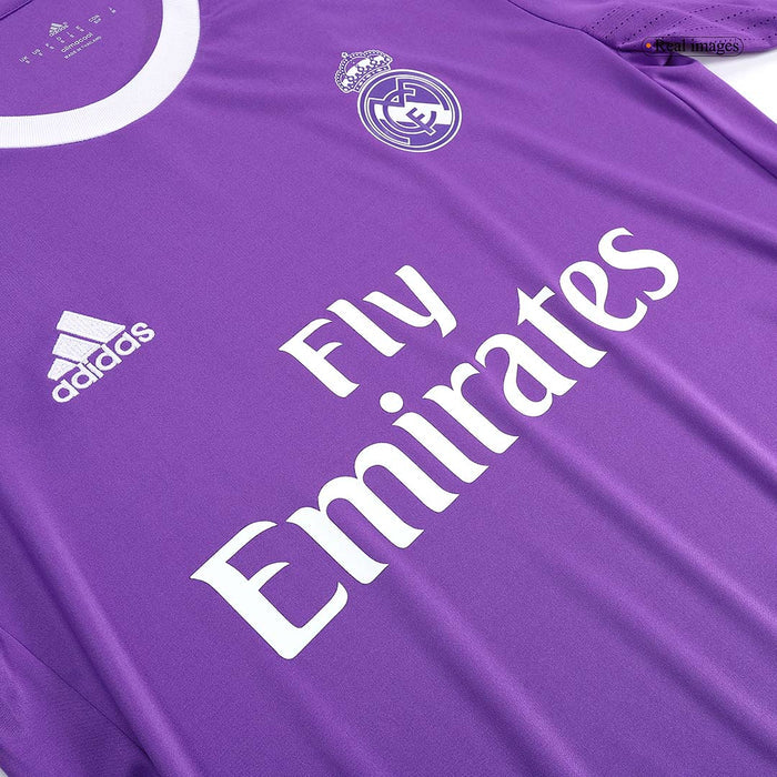 BENZEMA #9 Real Madrid Retro Jersey Away Long Sleeve Soccer Shirt 2016/17