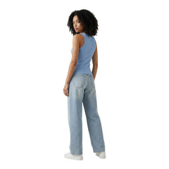 Image 3 : Débardeur Calvin Klein Jeans bleu azur femme vue de dos — delvale