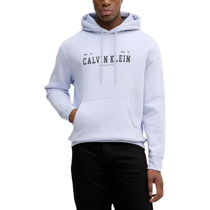 Image 4 : Sweat Calvin Klein Jeans homme gris avec capuche ajustable et inscription heritage — Delvale