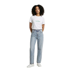Image 3 : T-shirt Calvin Klein Jeans femme blanc coton, coupe classique et logo emblématique — Delvale