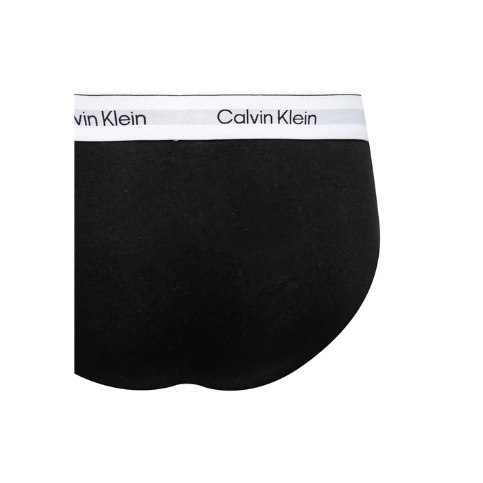 Image 3 : Pack 3 slips Calvin Klein Underwear homme coloris noir, présentation face avant — Delvale