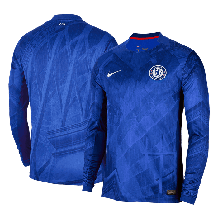 Chelsea Long Sleeve Jersey Home Football Shirt 2025/26