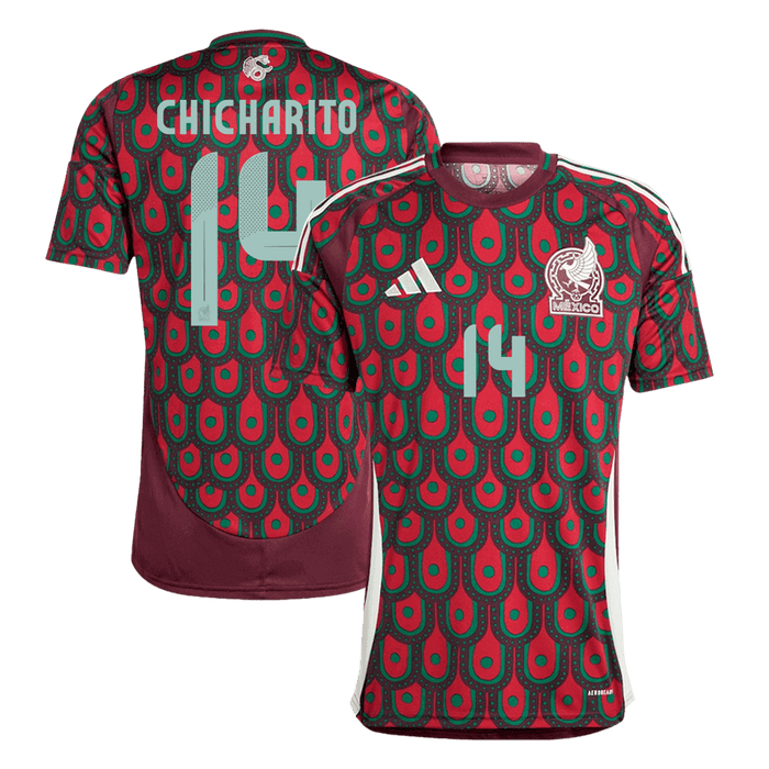 CHICHARITO #14 Mexico Soccer Jersey Home Custom Shirt 2024