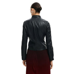 Image 3 : Veste urbaine Desigual femme noire col montant style moderne — Delvale