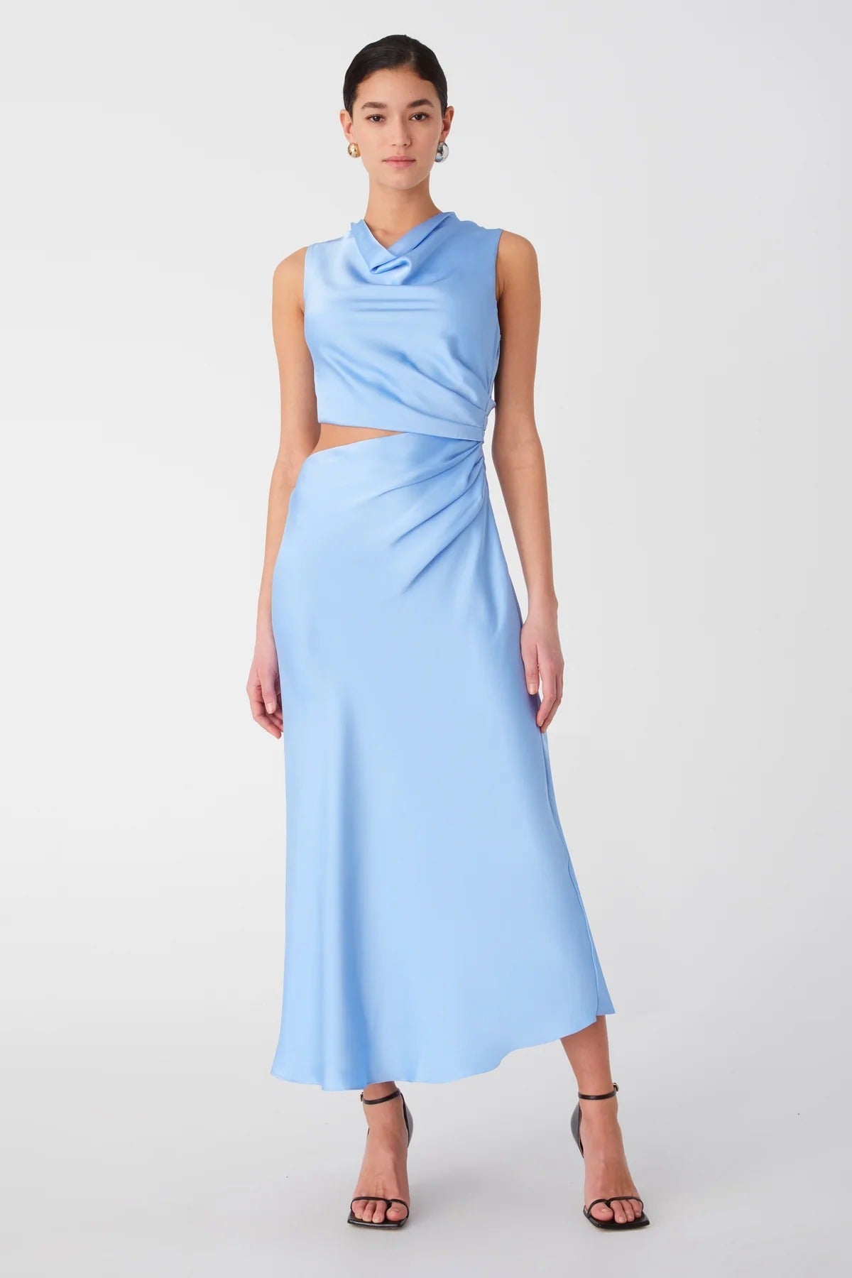 Misha Amadeus Midi Dress - Hydrangea Blue