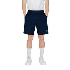 Image 1 : Pantalon EA7 homme bleu marine en coton polyester avec poches frontales — Delvale