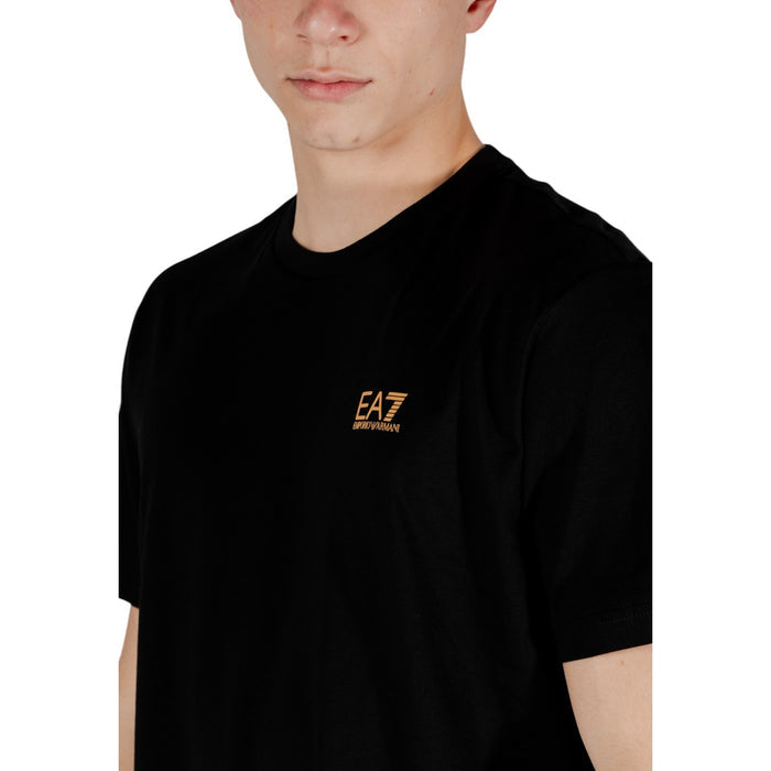 Image 3 : Vue de dos t-shirt EA7 homme noir manches courtes — Delvale