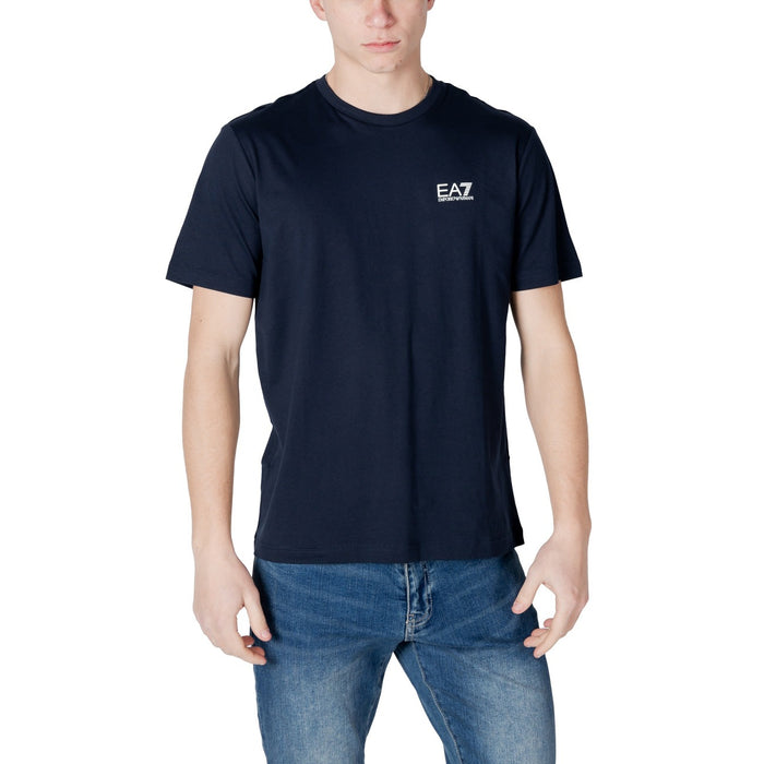 Image 5 : Zoom matière coton t-shirt EA7 homme noir — Delvale