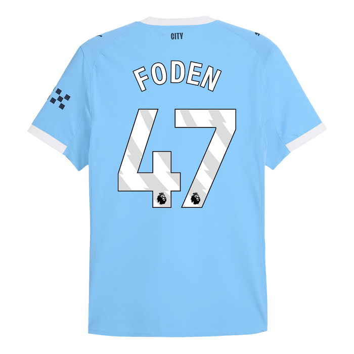 FODEN #47 Authentic Manchester City Home Soccer Jersey 2025/26 Blue